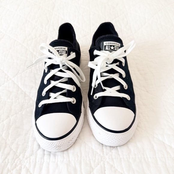 Converse Chuck Taylor All Star Crush Heel Sneakers Black 8 - Picture 2 of 8